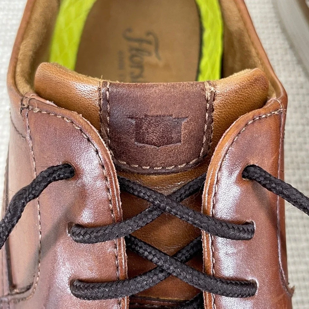 Florsheim Comfortech Mens Tan Leather Plain Toe Oxford Shoes 13369-229 Size 8.5M